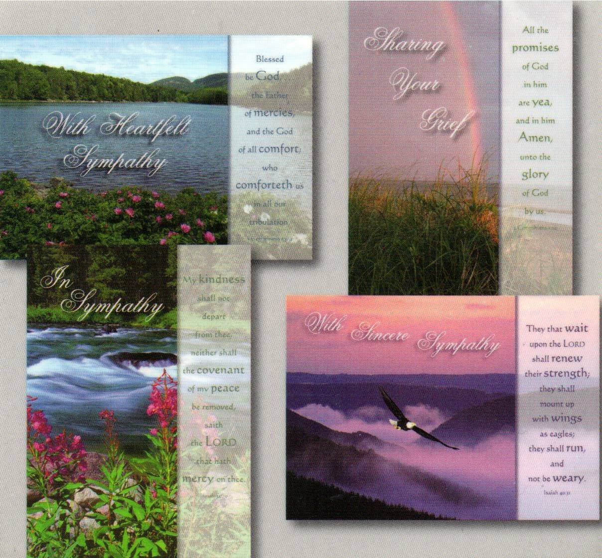 Sympathy Cards - Serenity - Set of 4